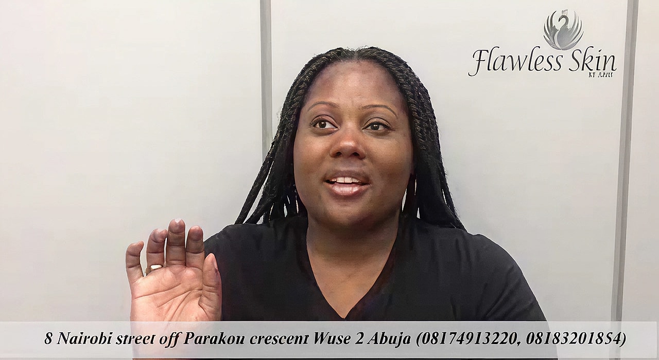 Woman speaking in a promotional video.